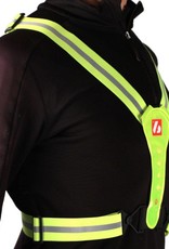 LW-1 Fluorescent vest with LED lights and reflective stripes