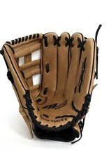 SL-127 leather baseball glove, outfield, size 12.7'', Brown