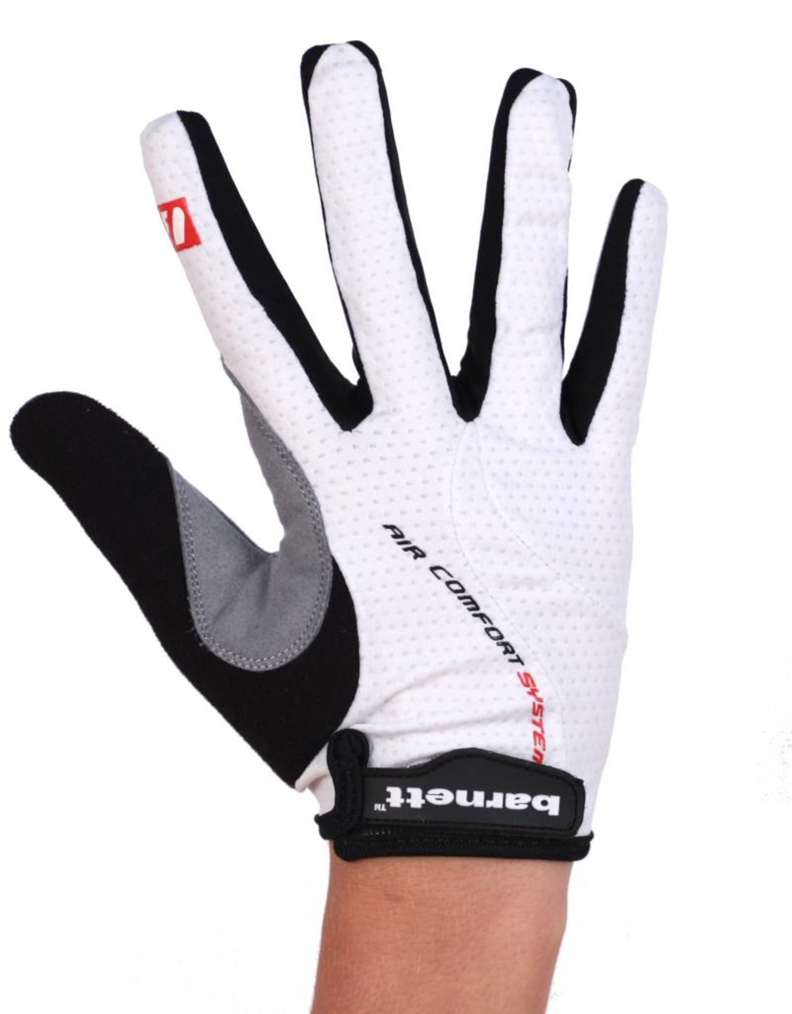 BG-01 Long bike gloves: Light, isolating, high-performance, White