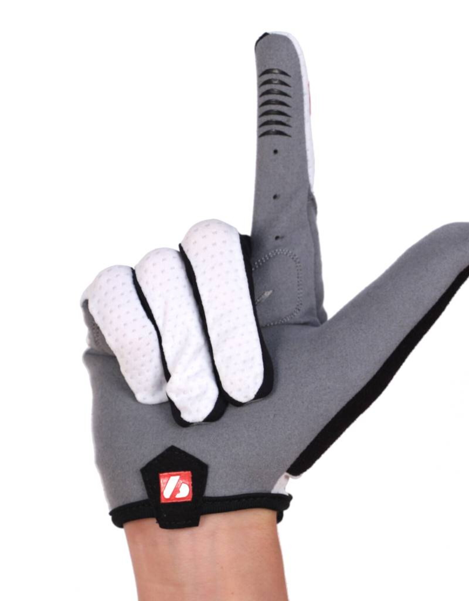 BG-01 Long bike gloves: Light, isolating, high-performance, White
