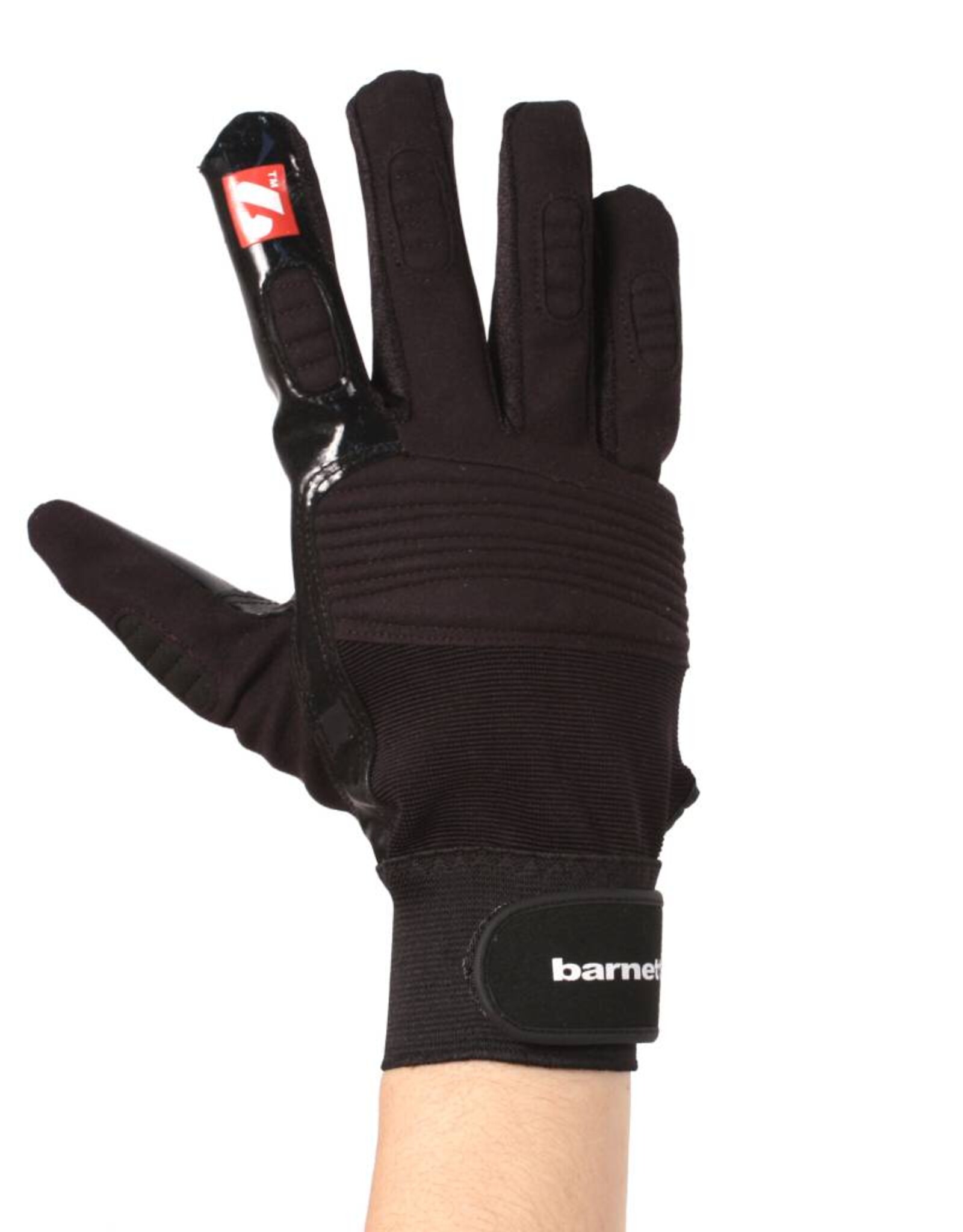 FKG-01 Football gloves for linebacker, with grip, black