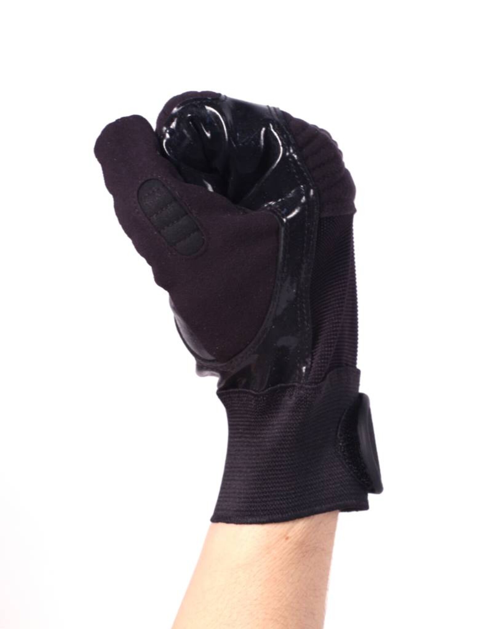 FKG-01 Football gloves for linebacker, with grip, black