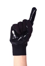 FKG-01 Football gloves for linebacker, with grip, black