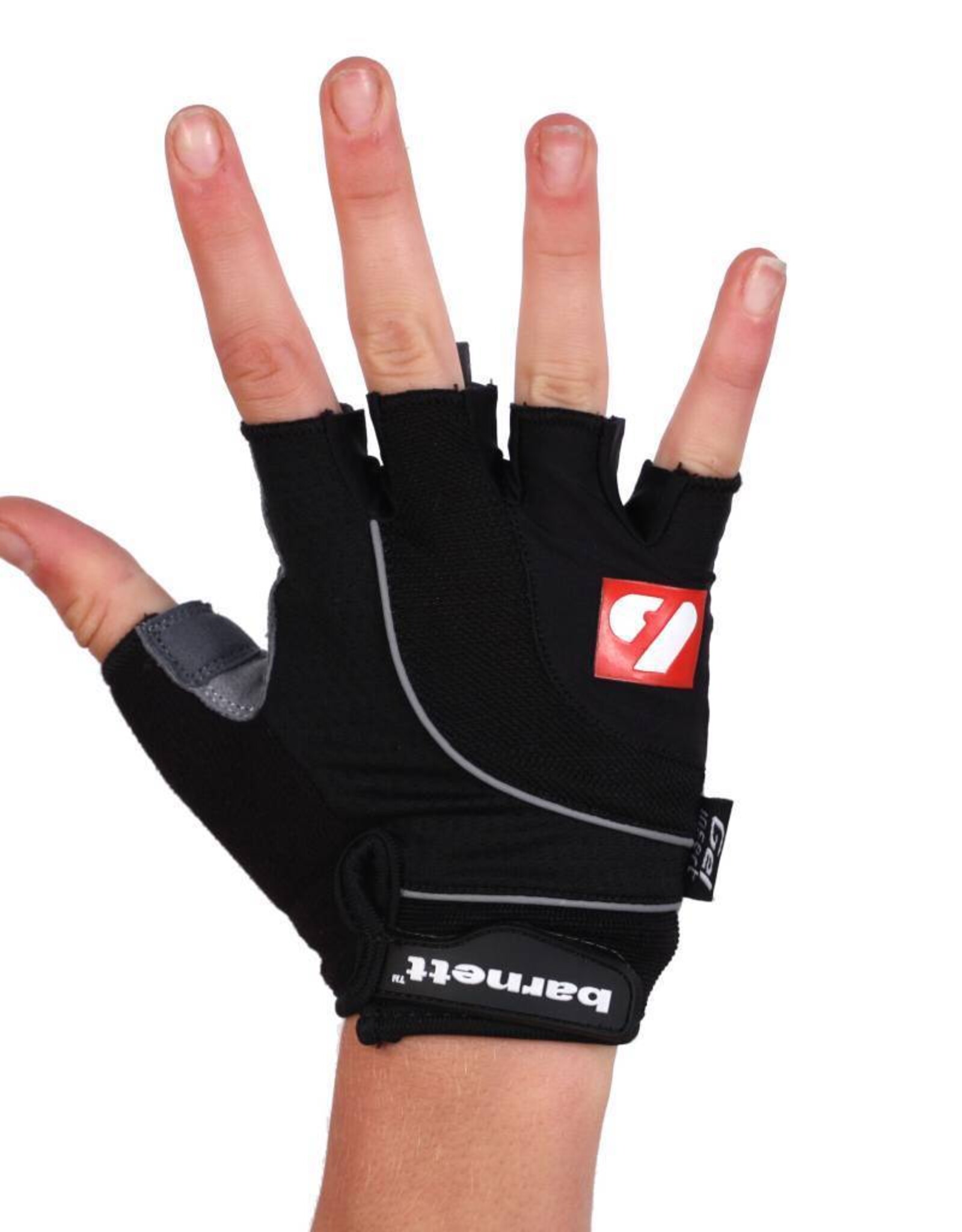 BG-04 fingerless bike gloves for competitions, black