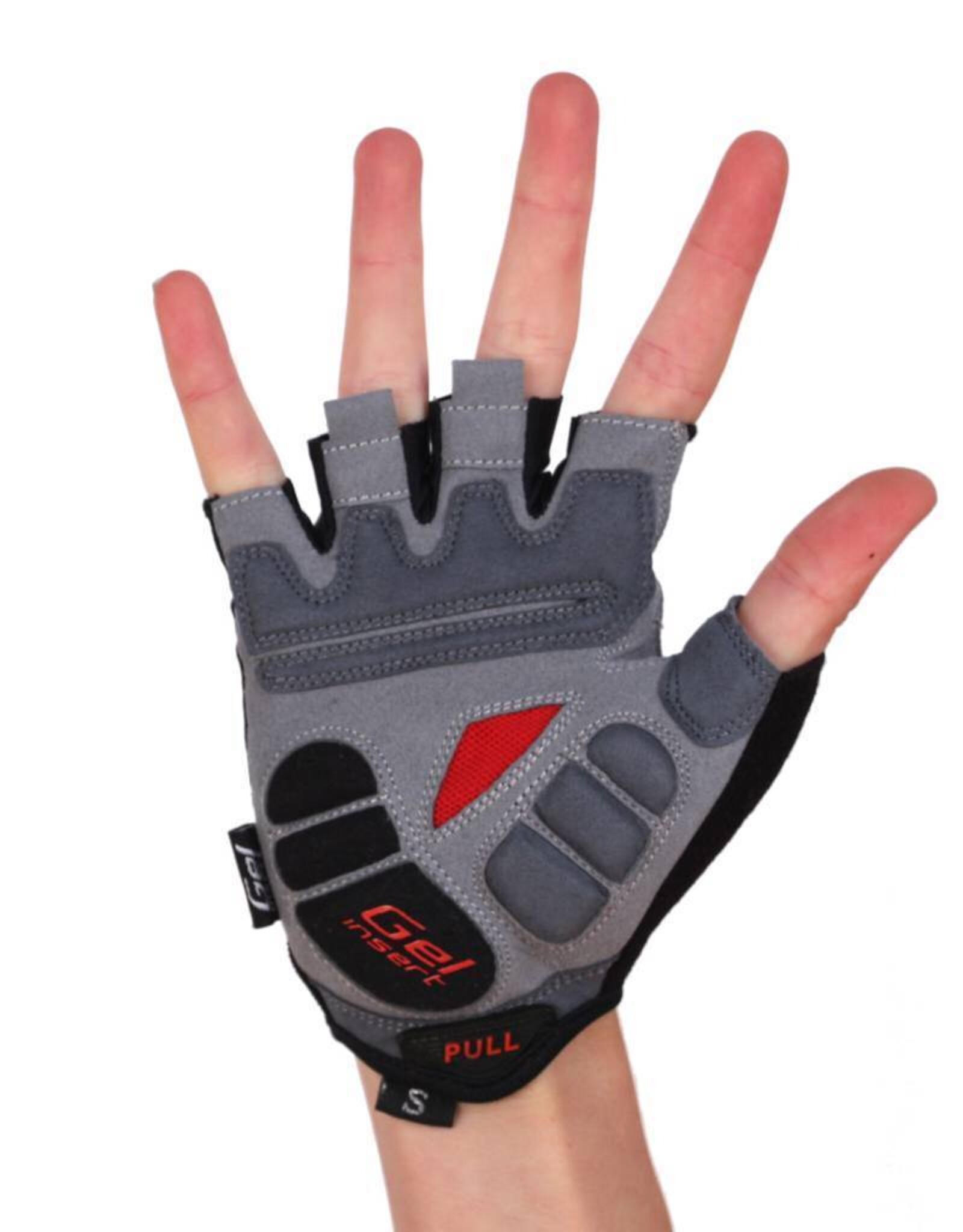 BG-04 fingerless bike gloves for competitions, black