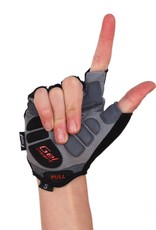 BG-04 fingerless bike gloves for competitions, black