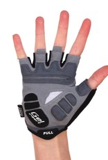 BG-04 fingerless bike gloves for competitions, white