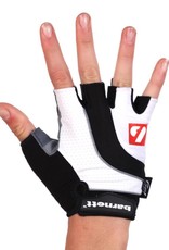 BG-04 fingerless bike gloves for competitions, white