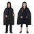 Cape met capuchon zwart kind