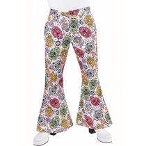 Hippie broek mexican skull man