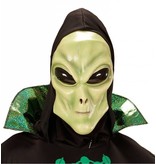 Alien masker met zwarte kap en bolle ogen volwassen