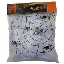 Decoratie Spinnenweb 100gr + 4 spinnen