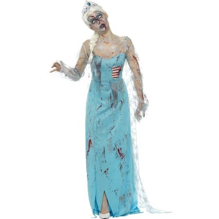 Zombie frozen kostuum vrouw