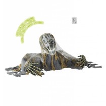 Skelet Zombie groundbreaker met bewegend hoofd