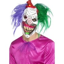 Crazy color killer clown masker