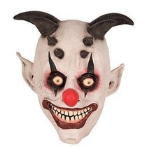 Horror Clown masker horens