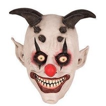 Horror Clown masker horens