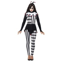 Vrouwelijke Pierrot kostuum Halloween