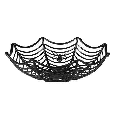 Halloweenmandje Spinnenweb (27 cm)