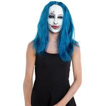 Masker Horror Vrouw met blauw haar