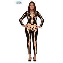 Skeleton Jumpsuit Halloween Dames