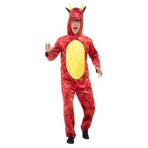 Rode Draken Onesie Volwassenen