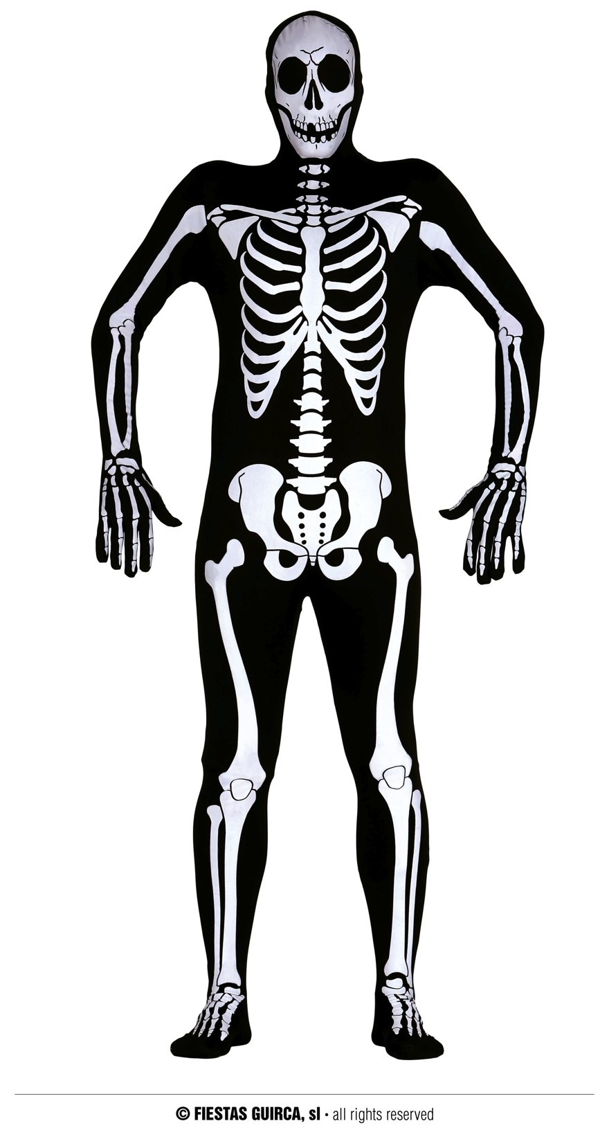 Overblijvend uitbarsting bouwen Skelet Kostuum Second Skin Man | Halloweenkleding.net