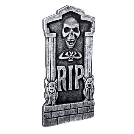 Halloween Grafsteen RIP Skull 41x20cm