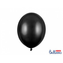 Metallic Ballonnen Zwart - 50 Stuks