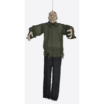Bewegende Opgehangen Zombie Decoratie (65cm)