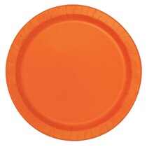 Bordjes Oranje 20 Stuks - 18 cm