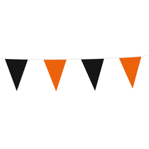 Vlaggenlijn Oranje/Zwart (10m)