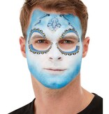 Make-up set Day of the Dead blauw wit