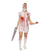 Kostuum Zombie nurse 4-delig