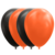 Ballonnen Set Zwart/Oranje (10st)