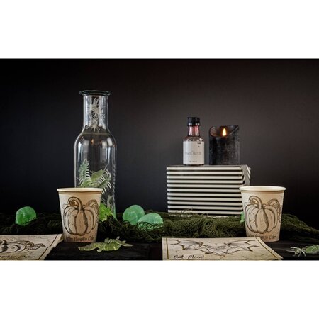 Table Runner Happy Halloween met 4 Skulls (75x180cm)