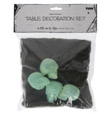 Table Runner Happy Halloween met 4 Skulls (75x180cm)