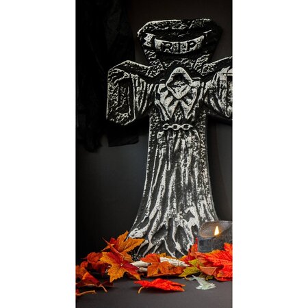 Grafsteen Kruis Halloween (33x57cm)