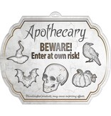Deurbord Creepy Curiosities (40x50cm)