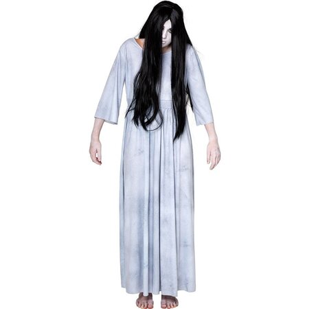 Evil Spirit Horror Jurk Met Pruik