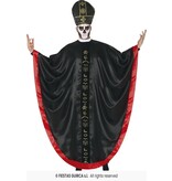 Satantische Kardinaal Kostuum Zwart/Rood