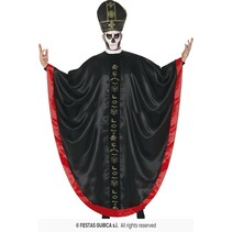 Satantische Kardinaal Kostuum Zwart/Rood