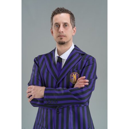Wednesday © School Uniform Heren Zwart/Violet