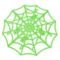 Glow in the Dark Spinnenweb (60cm)