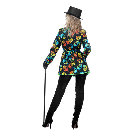 Neon Jas Schedel Halloween Vrouw