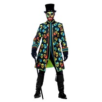 Neon Jas Schedel Halloween Heren