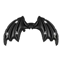 Halloween Folie Ballon Zwart Vleermuis (85cm)