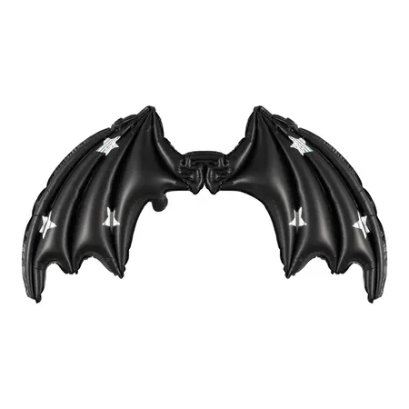 Halloween Folie Ballon Zwart Vleermuis (85cm)