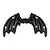 Halloween Folie Ballon Zwart Vleermuis (85cm)