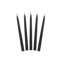 Kaarsen Zwart 24cm (10st)